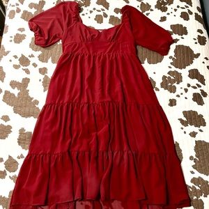 NWT Arula Arya Dress - Berry Red